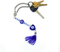 Special Key Chain Collection -Handmade Key Chain, Car Key Chain, Handbags Holder ((Evil Eye-Heart))