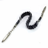 -Zaza Collection- Zaza Stress Worry Beads-Prayer Beads-Tesbih-Tasbih-Tasbeeh-Misbaha-Masbaha-Subha-Rosary (Bullet Tasseled Plastic Black Zaza Prayer Beads)