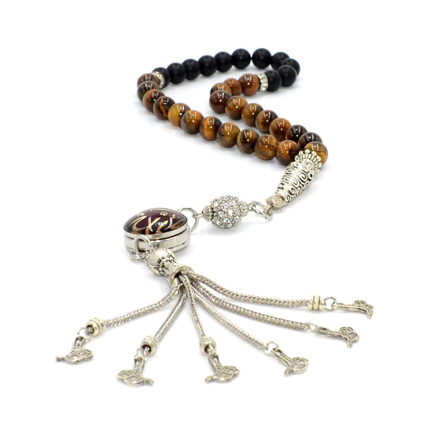 Tasbih Tiger Eye - 33 Beads (12mm) – azanclk