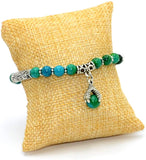 ALBATROSART - Handmade Bracelet Collection - (Ethnic Wallet Gift) (Eagle Clawed Chrysocolla Bracelet -6 mm Beads-)