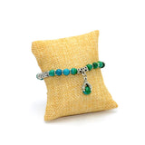 New Style Eagle Clawed Chrysocolla Bracelet -6 mm Beads- (Etnic Wallet Gift)