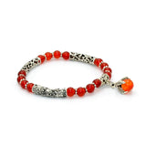 New Style Eagle Clawed Red Agate Bracelet -6 mm beads- (ETHNIC WALLET GIFT)