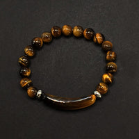 ALBATROSART - Handmade Bracelet Collection - (Ethnic Wallet Gift) (Tiger Eye Natural Stone Bracelet -8mm)