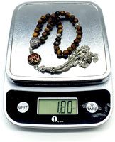 ALBATROSART -Regal Collection- Prayer Beads-Tesbih-Tasbih-Tasbeeh-Misbaha-Masbaha-Subha-Sebha-Sibha-Rosary (Tiger Eye Stone)