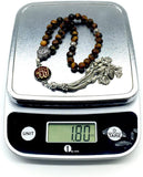 ALBATROSART -Regal Collection- Prayer Beads-Tesbih-Tasbih-Tasbeeh-Misbaha-Masbaha-Subha-Sebha-Sibha-Rosary (Tiger Eye Stone)