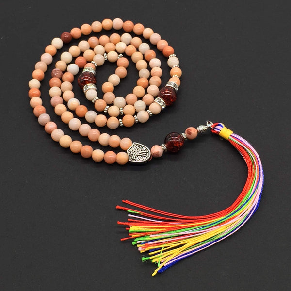 ALBATROSART Special for Woman Prayer Beads Series -99 Beads- Tesbih-Tasbih-Tasbeeh-Misbaha-Masbaha-Subha-Sebha-Sibha (Red Aventurine Stone -6 mm- Small Beads)