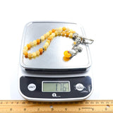 -FREE WATCH GIFT- Yellow Jade Prayer Beads-Tesbih-Tasbih-Tasbeeh-Misbaha-Masbaha (8 mm-33 beads)