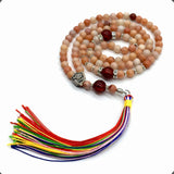 ALBATROSART Special for Woman Prayer Beads Series -99 Beads- Tesbih-Tasbih-Tasbeeh-Misbaha-Masbaha-Subha-Sebha-Sibha (Red Aventurine Stone -6 mm- Small Beads)