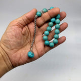 Relaxing Stress Relief Big Beads Prayer Beads, Worry Beads, EFE Tesbih, Maskot Tesbih, Tasbih, Rosary (12mm-17 Synthetic Turquoise Beads)