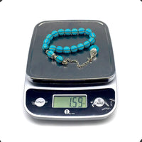 Relaxing Stress Relief Big Beads Prayer Beads, Worry Beads, EFE Tesbih, Maskot Tesbih, Tasbih, Rosary (12 mm - 17 Turquoise Pumpkin Beads)