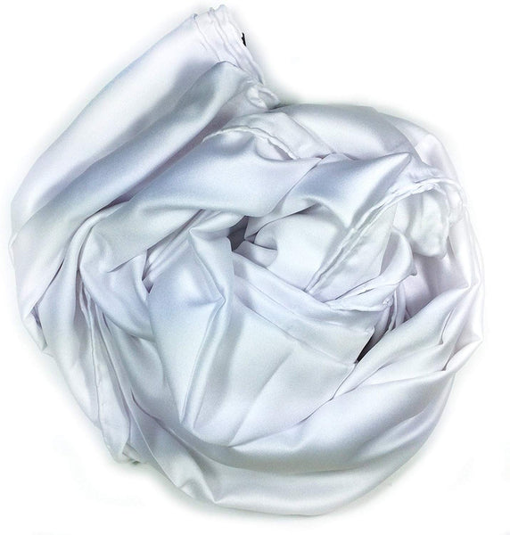 Quality Plain Rayon Scarf/Shawl - White (FREE GİFT)