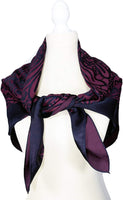 Islamic Hijab Fashion Jacquard Scarf Shawl Wrap - Cherry Navy Blue - Special Product Made in Turkey