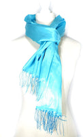 Quality Luxury Plain (Slub) Shawl/Scarf - Turquoise MADE IN TURKEY