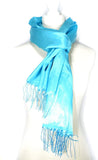 Quality Luxury Plain (Slub) Shawl/Scarf - Turquoise MADE IN TURKEY