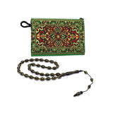 EMBROIDERED KUKA (COCA) SERIES Prayer Beads-Tesbih-Tasbih-Tasbeeh (Gold/Black-13x9 mm 33 bead)