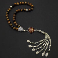 ALBATROSART -Regal Collection- Prayer Beads-Tesbih-Tasbih-Tasbeeh-Misbaha-Masbaha-Subha-Sebha-Sibha-Rosary (Tiger Eye Stone)