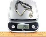 BLACK HEMATIT BEADED COLLECTION- Prayer Beads-Tesbih-Tasbih-Misbaha (9x6 mm Oval Beaded Black)