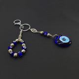 ALBATROSART Design -Special Evil Eye Beaded Collection Worry Beads - Key Chain (10 mm-Beads) Tesbih-Tasbih-Tasbeeh-Misbaha-Masbaha-Subha-Rosary (Key Chain & Tasbih with Evil Eye Beads)