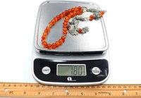 Red Agate Stone Prayer Beads - Tesbih - Tasbih - Tasbeeh - Misbaha - Masbaha (8 mm-33 beads)