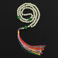 ALBATROSART Special for Woman Prayer Beads Series -99 Beads- Tesbih-Tasbih-Tasbeeh-Misbaha-Masbaha-Subha-Sebha-Sibha (White Pearl Prayer Beads (6 mm 99 Small Beads)