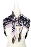 Islamic Hijab Jacquard Scarf - Powder Black - Special Product Made in Turkey