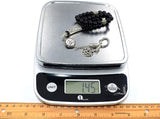 ALBATROSART Special -Allah Tassel- Collection (8 mm -33 Beads) Worry Beads - Prayer Beads-Tesbih-Tasbih-Tasbeeh-Misbaha-Masbaha-Subha-Sebha-Sibha-Rosary (Black Agate Stone)