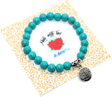 ALBATROSART - Elegant New Bracelet Series - (Ethnic Wallet Gift) (Synthetic Turquoise Bracelet with Tree of Life)