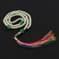 ALBATROSART Special for Woman Prayer Beads Series -99 Beads- Tesbih-Tasbih-Tasbeeh-Misbaha-Masbaha-Subha-Sebha-Sibha (White Pearl Prayer Beads (6 mm 99 Small Beads)