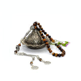 NEW MODELS (8 mm-33 beads) Tesbih-Tasbih-Masbaha-Worry Beads-Prayer Beads (Tiger Eye Stone)