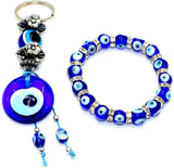 Elegant Evil Eye Bracelet and Evil Eye Keychain