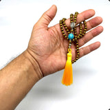 ALBATROSART Design -Black Hematit Beaded Collection -1 Worry Beads - Prayer Beads - Tesbih-Tasbih-Tasbeeh-Misbaha-Masbaha-Subha-Sebha-Sibha-Rosary (6 mm 99 Small Beads Yellow Hematite-)