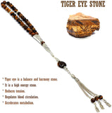 TIGER EYE STONE SERIES Prayer Beads-Tesbih-Tasbih-Tasbeeh-Misbaha (Gentleman Model) (8 mm 33 beads)