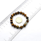 ALBATROSART Elegant New Bracelet Series: Tiger Eye Buddha Bracelet  (Ethnic Wallet Gift)