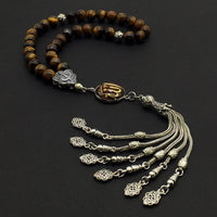 ALBATROSART -Regal Collection- Prayer Beads-Tesbih-Tasbih-Tasbeeh-Misbaha-Masbaha-Subha-Sebha-Sibha-Rosary (Tiger Eye Stone)