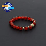 ALBATROSART Elegant New Bracelet Series: Red Agate Buddha Bracelet (Ethnic Wallet Gift)