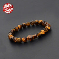 Tiger Eye Cross Bracelet