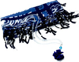 ALBATROSART99 Beads with Scarf -Prayer Beads-Worry Beads-Tesbih-Tasbih-Tasbeeh-Misbaha-Subha-Sibha-Rosary (Blue Square Scarf & 99 Clear Beads)