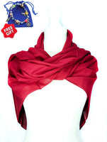 Quality Plain Chiffon Scarf/Scarf - Burgundy - Islamic Hijab - Turkish Made FREE GIFT