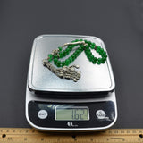 -PRESTIGE SERIES- Green Aventurine Stone Prayer Beads with Metal Tassel-Tesbih (8 mm 33 beads)