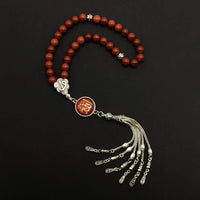 ALBATROSART -Regal Collection- Prayer Beads-Tesbih-Tasbih-Tasbeeh-Misbaha-Masbaha-Subha-Sebha-Sibha-Rosary (Red Agate Stone)