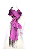 Quality Luxury Plain (Slub) Shawl/Scarf - Cherry MADE IN TURKEY