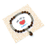 New Style Eagle Clawed Tiger Eye Bracelet -6 mm beads- (ETHNIC WALLET GIFT)