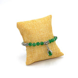 New Style Eagle Clawed Green Aventurine Bracelet -6 mm Beads- (Ethnic Wallet Gift)