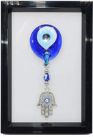 ALBATROSART -Evil Eye Bracelet Series -2- with Natural Stones (Free Ethnic Vallet) (Hamsa Wall Art - Hamsa Evil Eye Wall Hanging - Hamsa Hand Frame - Evil Eye Wall Hanging)