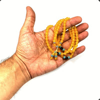 ALBATROSART - Mala Prayer Beads - Mala Necklace - Tibetan Mala Prayer Beads Meditation Beads Yoga Necklace (Natural Citrine Stone - 6 mm - 108 Beads)