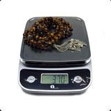 ALBATROSART Special Prayer Beads Series -99 Beads- Tesbih Tasbih Tasbeeh Misbaha Masbaha Subha Sebha Sibha  (Tiger Eye Natural Stone -8 mm-)