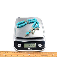 NEW TURQUOISE COLLECTION (33 beads) Worry Beads-Prayer Beads-Tesbih-Tasbih (Blue Synthetic Turquoise -Eagle Claw)