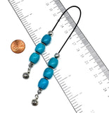 ALBATROSART Design - Greek KOMBOLOI Series- Worry Beads Begleri Pony Anxiety Beads Rosary Relaxation Stress Relief  (Synthetic Turquoise Drum Beads SkyBlue -12x10 mm-)