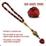 -New Agate Collection- Prayer Beads-Worry Beads-Tesbih-Tasbih-Tasbeeh-Misbaha-Masbaha-Subha-Sebha-Sibha-Rosary (Miracle Agate Natural Stone-8 mm-33 Beads-)