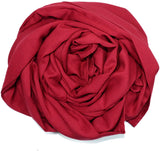 Quality Plain Chiffon Scarf/Scarf - Burgundy - Islamic Hijab - Turkish Made FREE GIFT